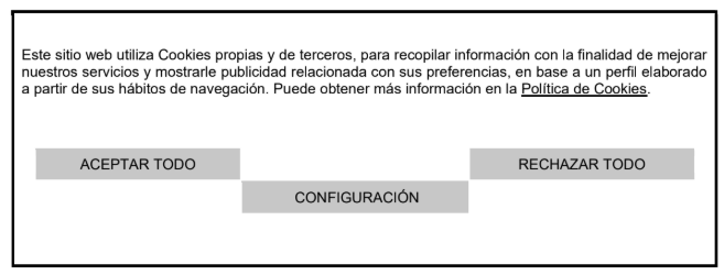 Utilización de cookies propias, terceros, publicidad y análisis